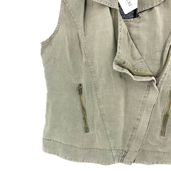 nwt | Dear John Olive Josie Moto Vest Small - Picture 3 of 8